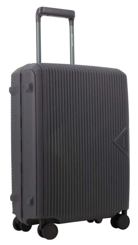 Pierre Cardin Cannes Case 65cm Medium Luggage Charcoal/Orange