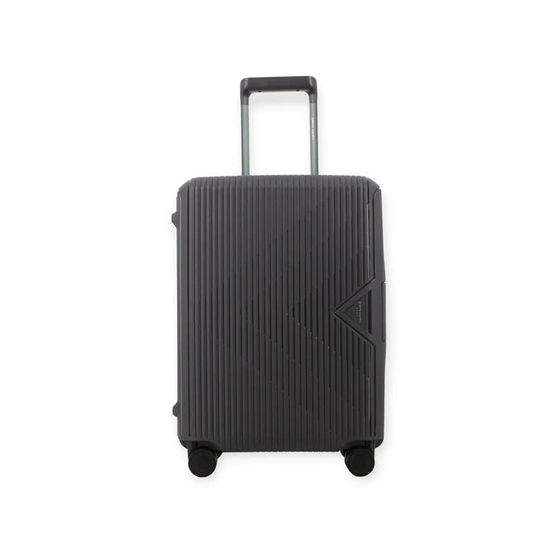 Pierre Cardin Cannes Case 65cm Medium Luggage Charcoal/Orange