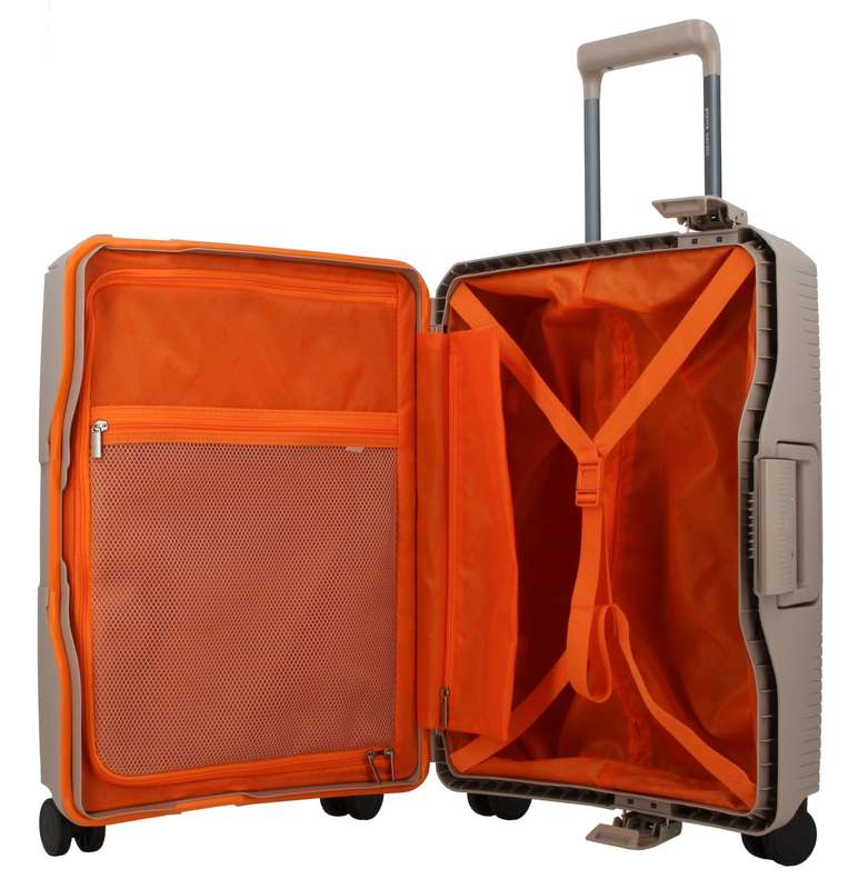 Pierre Cardin Cannes Clip Case 75cm Large Beige/Orange