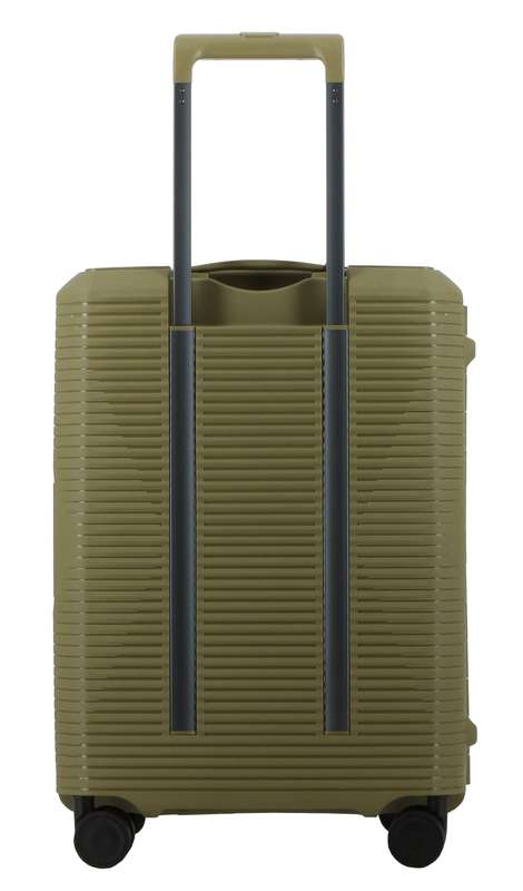 Pierre Cardin Cannes Clip Case Luggage 55cm Cabin Green/Orange
