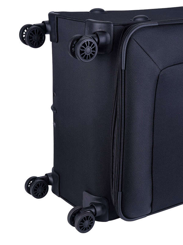 Voyager Istria Large 4 Wheel Trolley Case Black