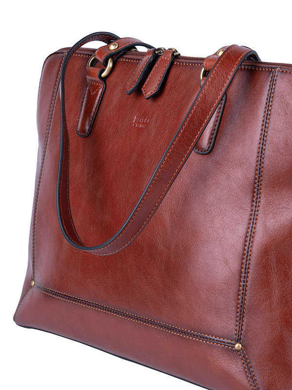 Polo Vega Slim Briefcase Brown