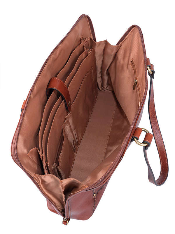 Polo Vega Slim Briefcase Brown