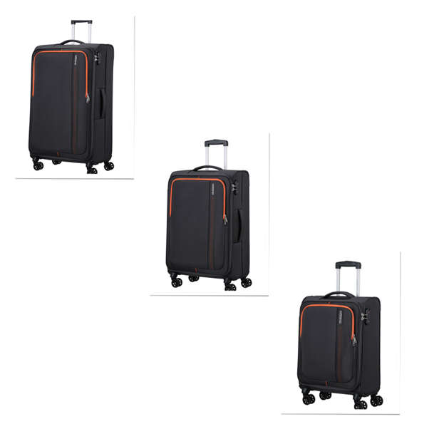 American Tourister Sea Seeker Spinner 3 piece set Black