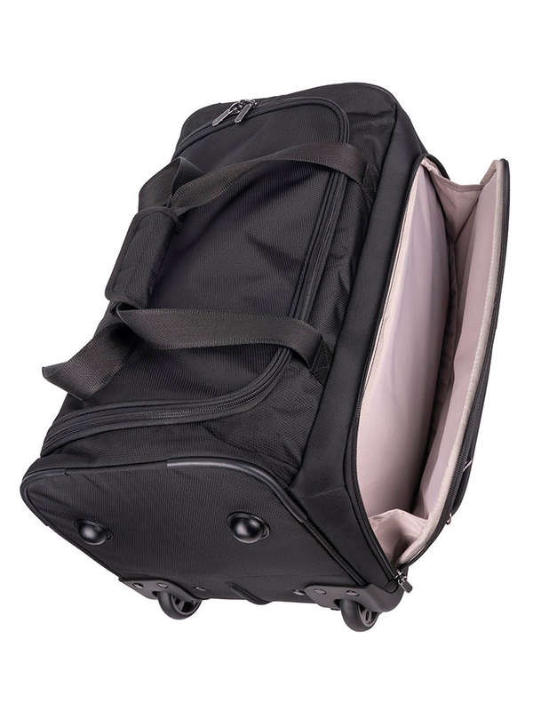 Cellini Microlite S Small 2-Wheel Trolley Duffel Ink Black