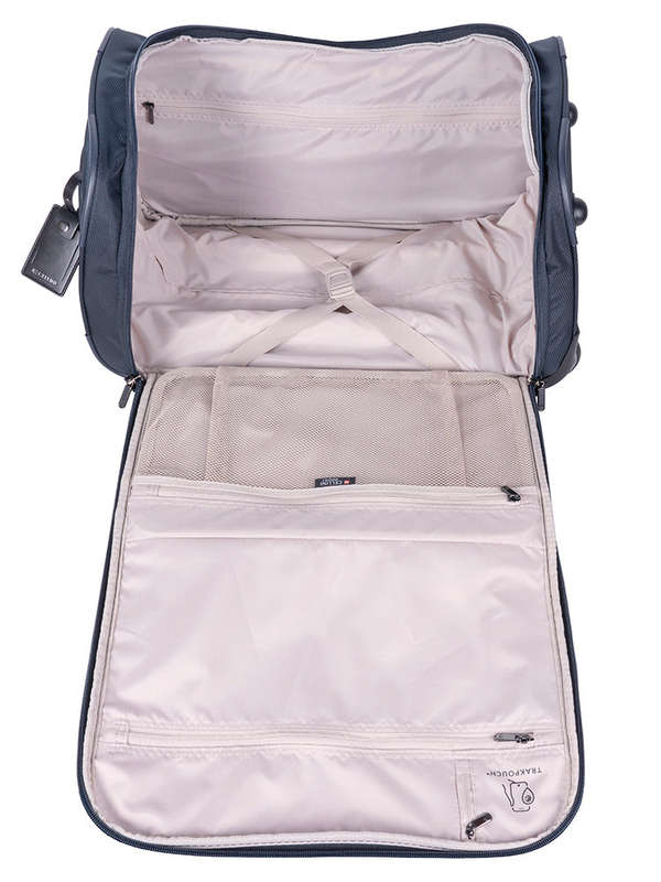 Cellini Microlite S Small 2-Wheel Trolley Duffel Ink Blue