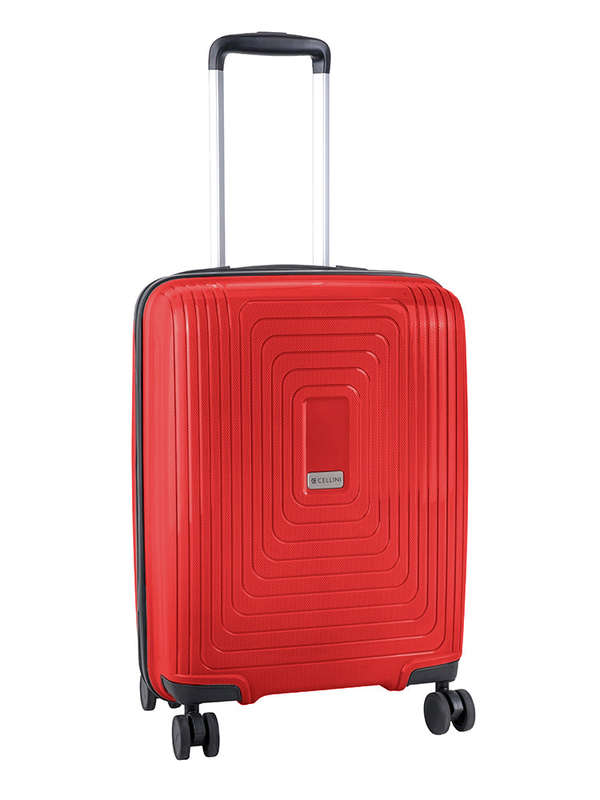 Cellini Flexilite 4 Wheel Trolley Carry On Red