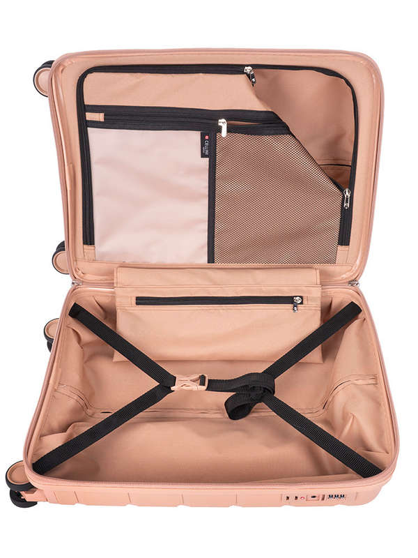 Cellini Rapido 4 Wheel Carry On Trolley Beige