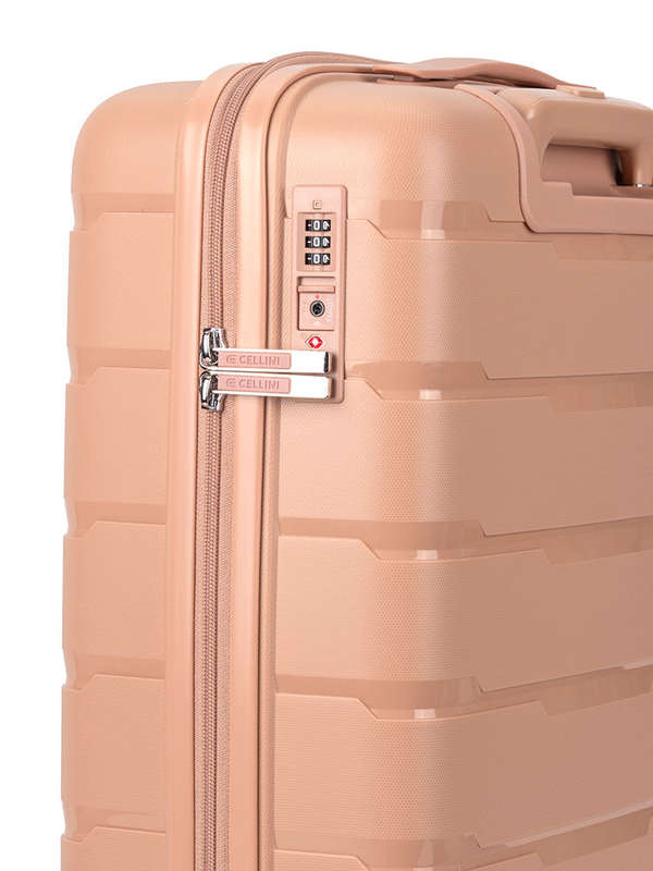 Cellini Rapido 4 Wheel Carry On Trolley Beige