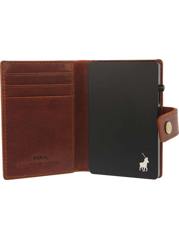Polo Pop-Up Wallet Brown