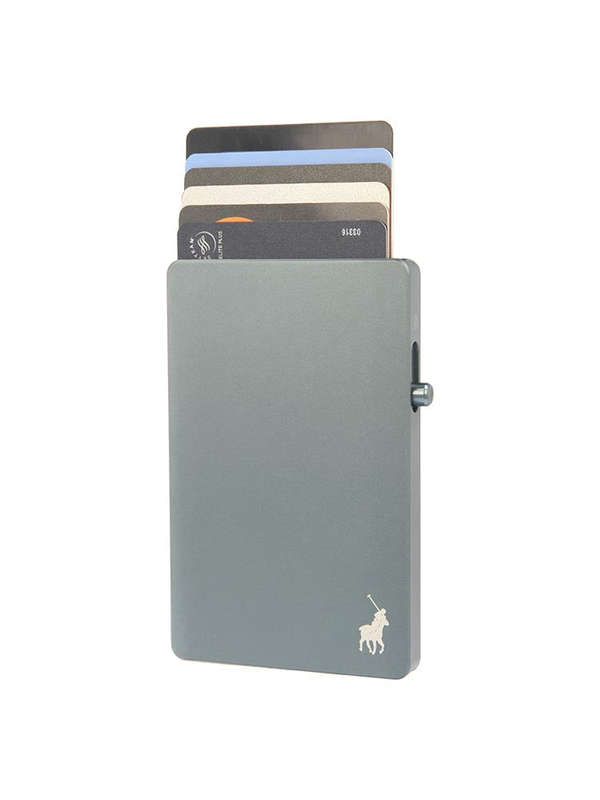 Polo Pop-Up Wallet Grey