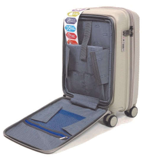 Travel Mate Polyprop Zipper 3 piece Luugage Navy