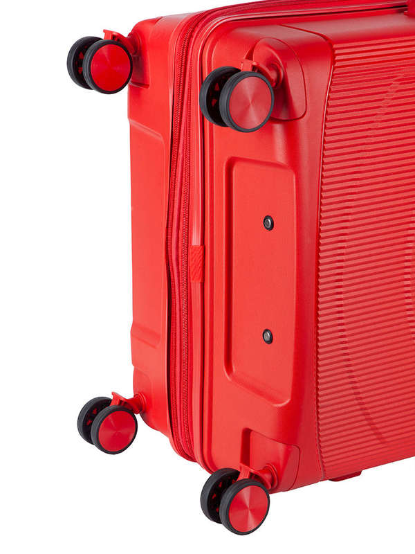 Voyager Aeon Large 4 Wheel Trolley Case Red