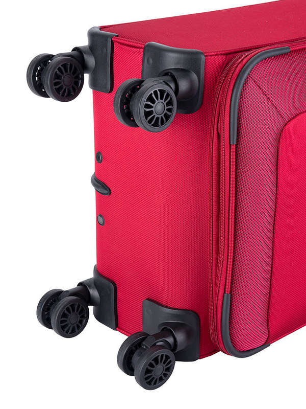 Voyager Istria 4 Wheel Carry On Trolley Red