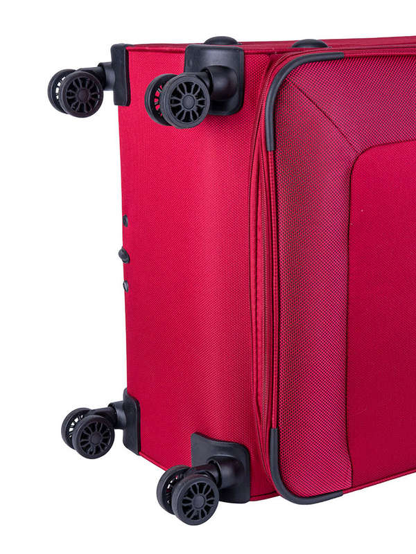 Voyager Istria Large 4 Wheel Trolley Case Red