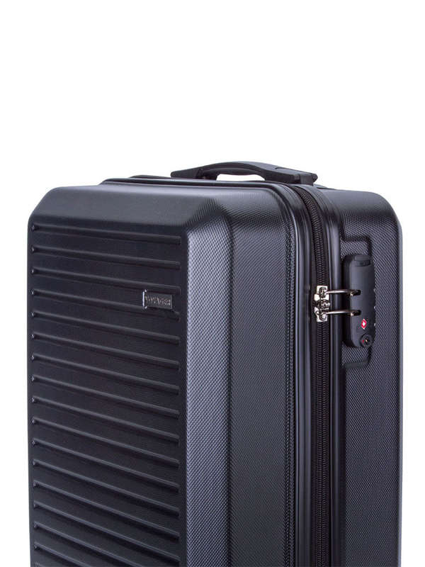 Voyager Mahe 4 Wheel Trolley Carry On Black