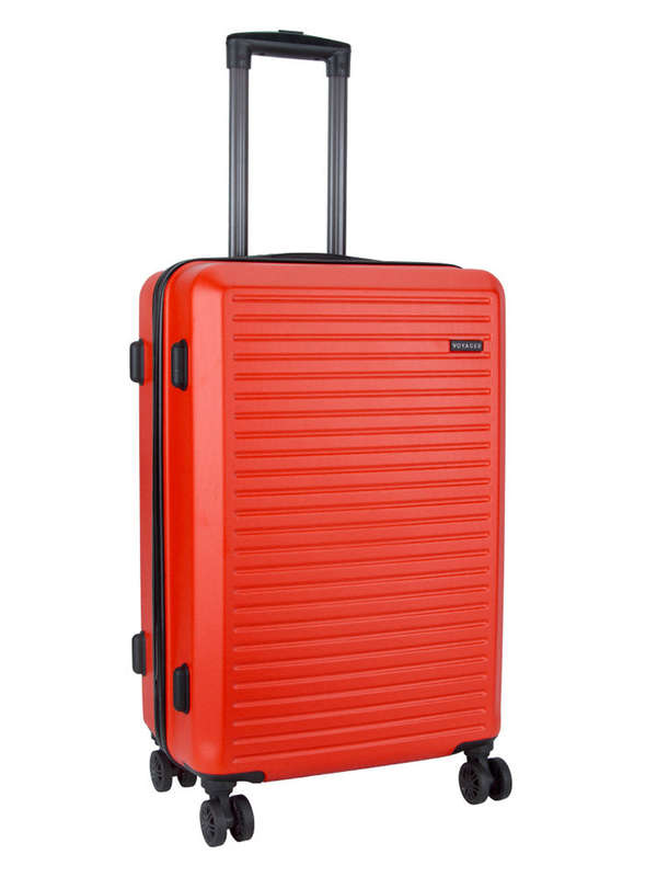 Voyager Mahe Large 4 Wheel Trolley Case Orange