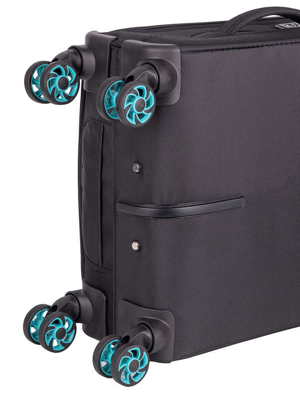 Voyager Synergy 4 Wheel Carry On Trolley Black
