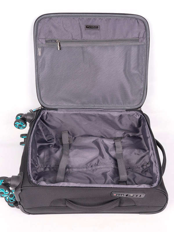 Voyager Synergy 4 Wheel Carry On Trolley Black