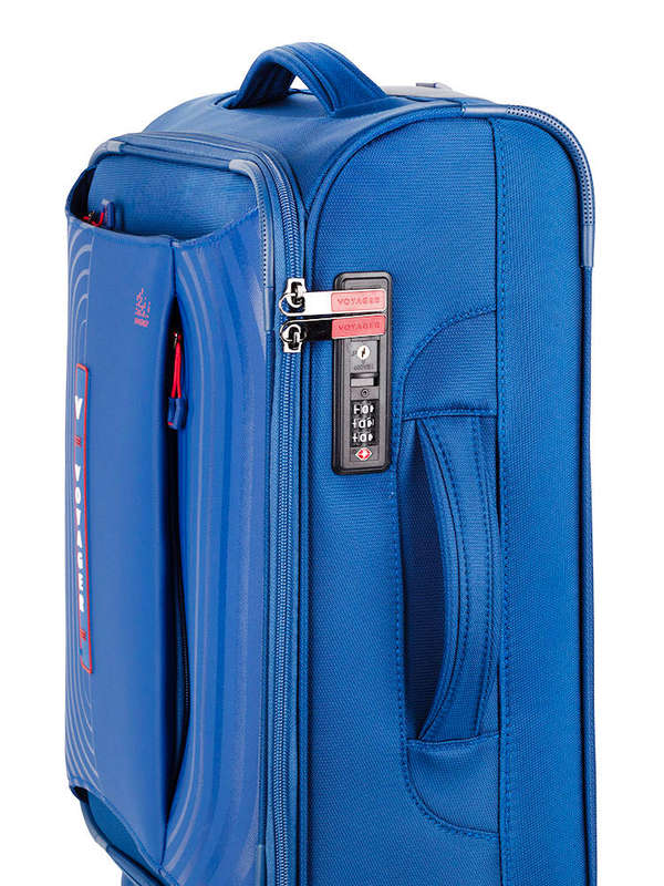 Voyager Synergy 4 Wheel Carry On Trolley Navy
