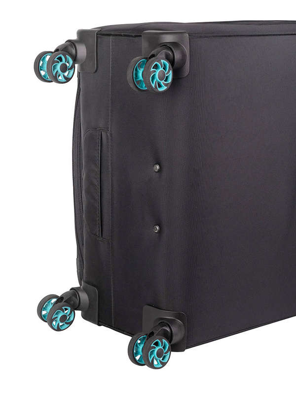 Voyager Synergy Large 4 Wheel Trolley Case Black