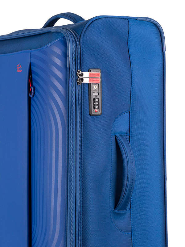 Voyager Synergy Large 4 Wheel Trolley Case Navy