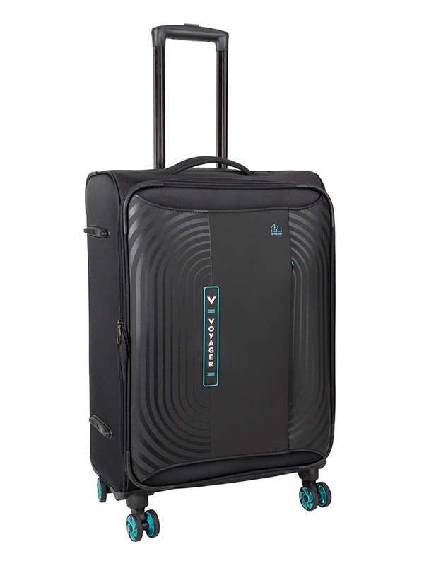 Voyager Synergy Medium 4 Wheel Trolley Case Black