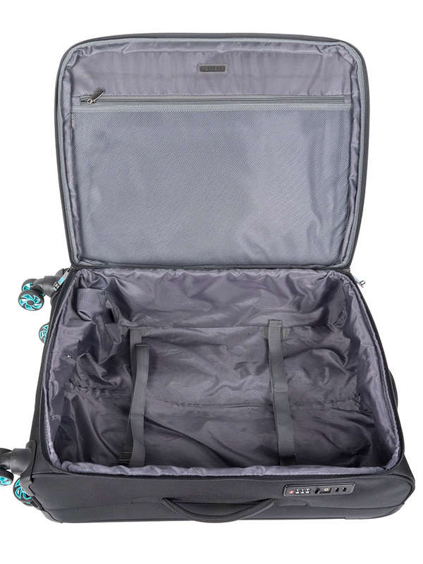 Voyager Synergy Medium 4 Wheel Trolley Case Black