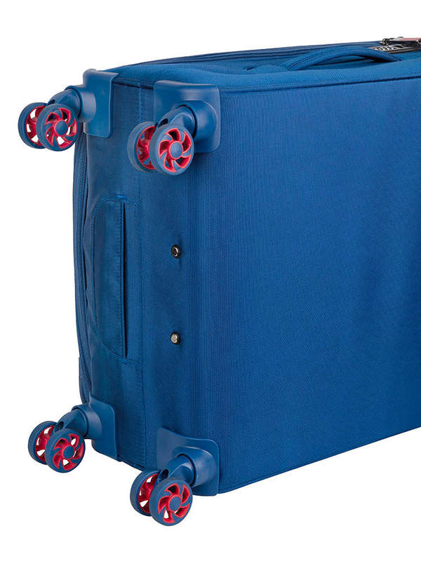 Voyager Synergy Medium 4 Wheel Trolley Case Navy