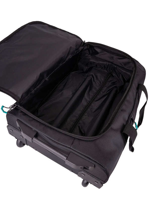 Voyager Trek 2-Wheel Carry-On Trolley Duffel Black