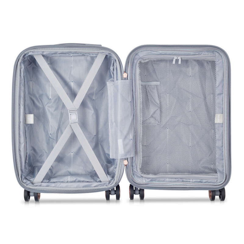 Delsey Shadow 5.0 55cm 4DW Cabin Trolley Case Silver