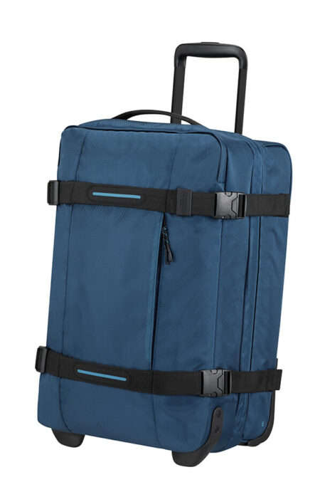 American Tourister Urban Track Duffle with Wheels Small 55L -Navy
