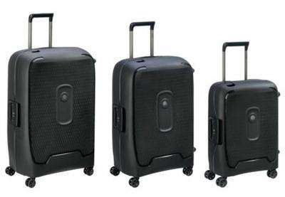 Delsey Moncey 3 Piece Luggage Set Black
