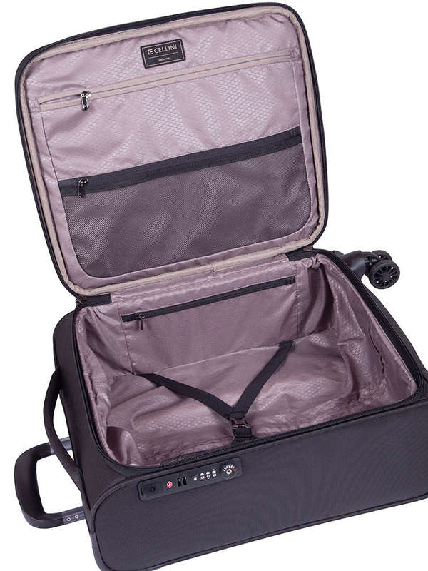 Cellini Smartcase 4 Wheel Carry On Trolley Walnut