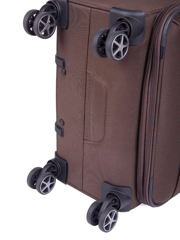 Cellini Smartcase Medium 4 Wheel Trolley Case Walnut