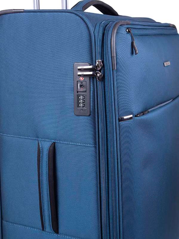 Cellini Smartcase Medium 4 Wheel Trolley Case Midnight Blue