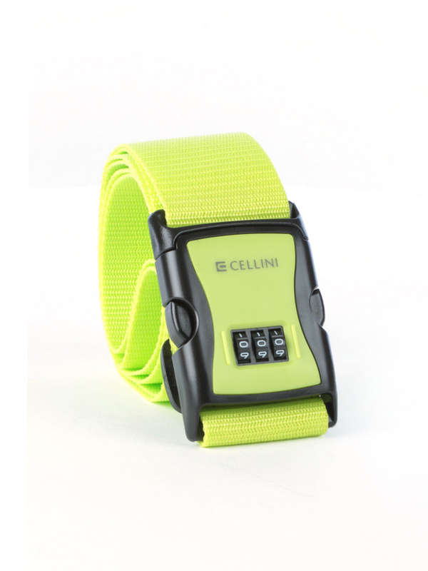 Cellini Luggage Strap Combo Lock Lime
