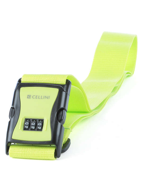 Cellini Luggage Strap Combo Lock Lime