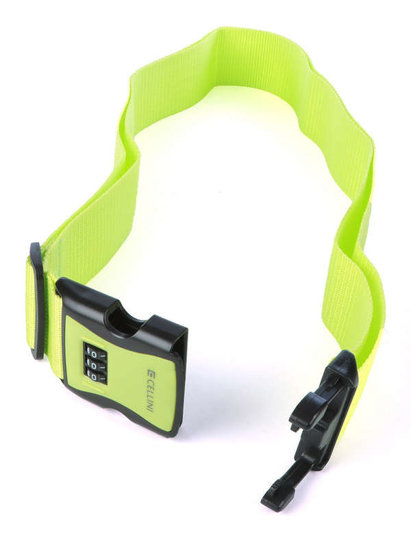 Cellini Luggage Strap Combo Lock Lime