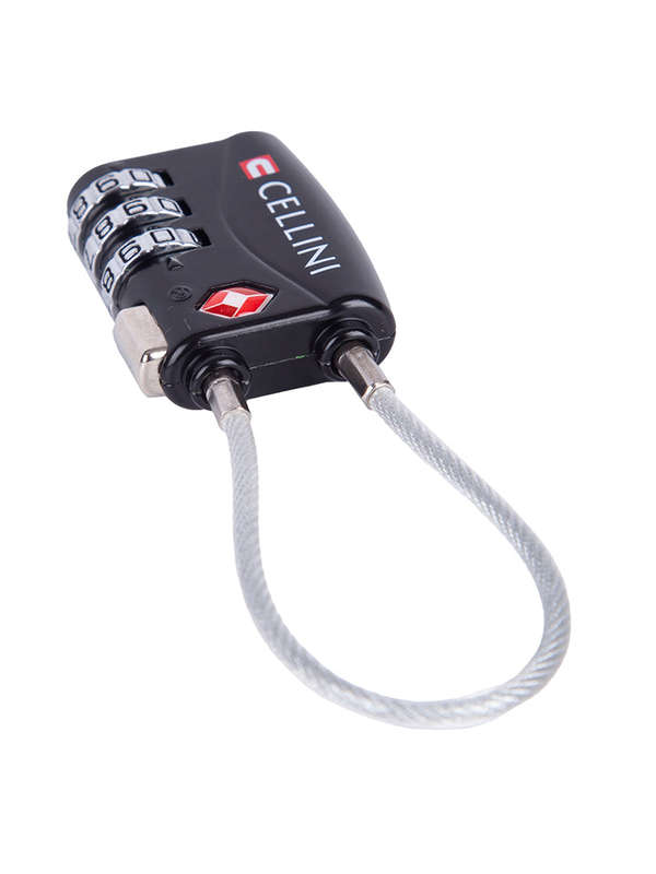Cellini Accessories TSA Cable Lock Black
