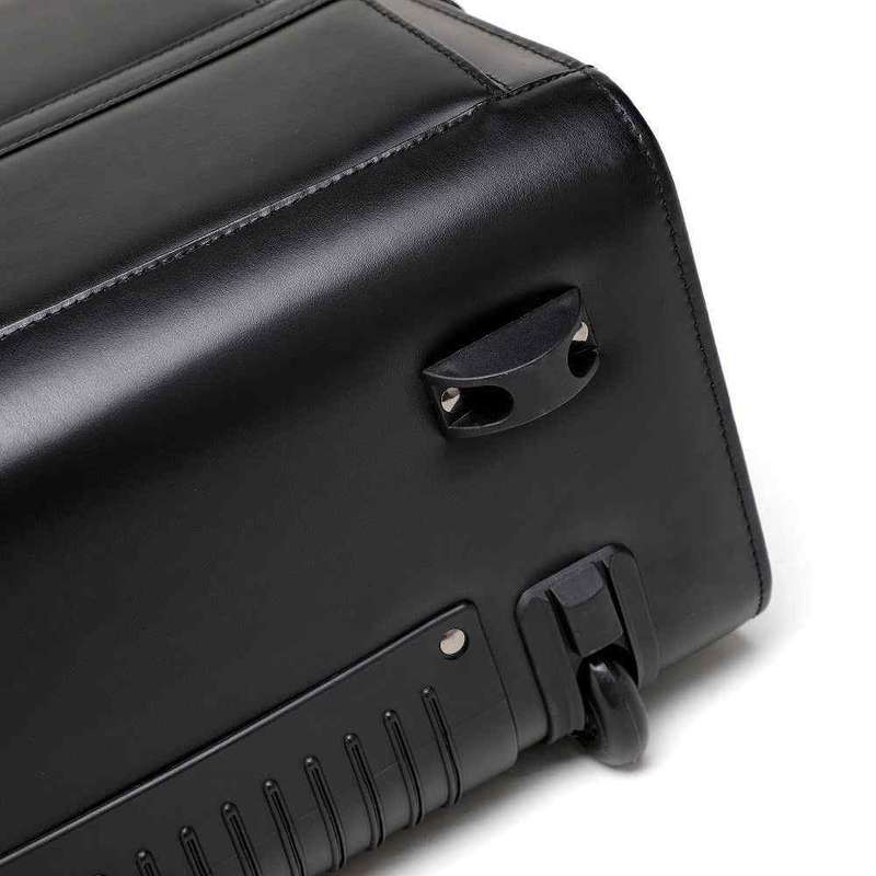 Tosca Leather Laptop Pilot Case With Wheels 622-75