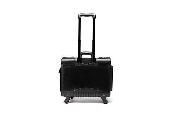 Tosca Leather 4-Wheel Laptop Pilot Case 622-80