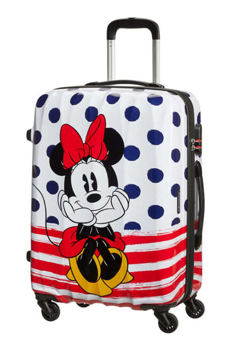 American Tourister kids Wavebreaker Disney 4-wheel 67cm minnie blue dots