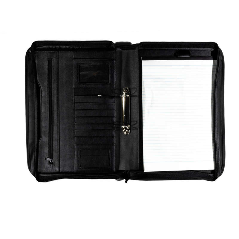 A4 Leatherette Handle Folder With Badge