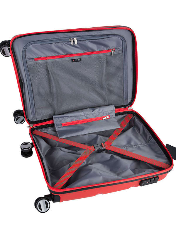 Cellini Cruze 55cm 4 Wheel Trolley Case Orange
