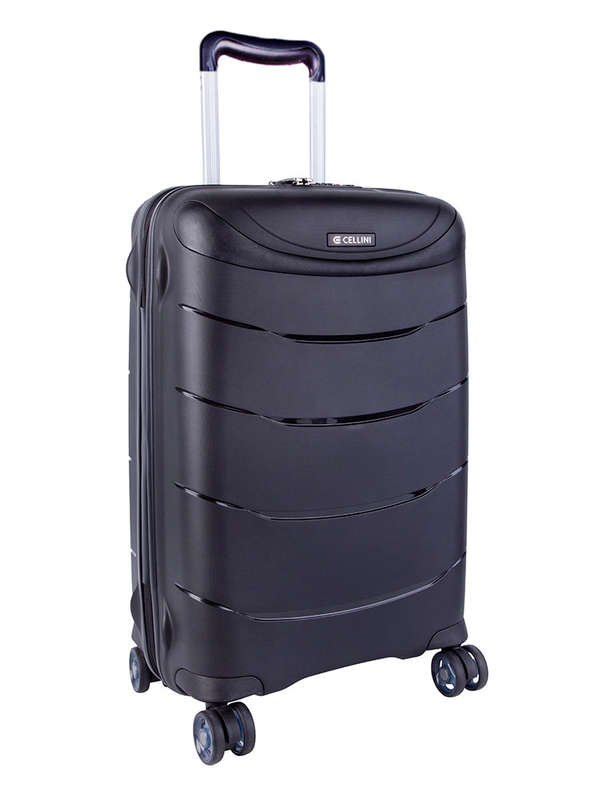 Cellini Nova Medium 65cm 4 Wheel Trolley Case Black