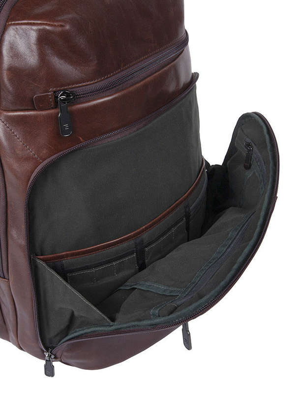 Cellini Infiniti Multipocket Leather Backpack Black