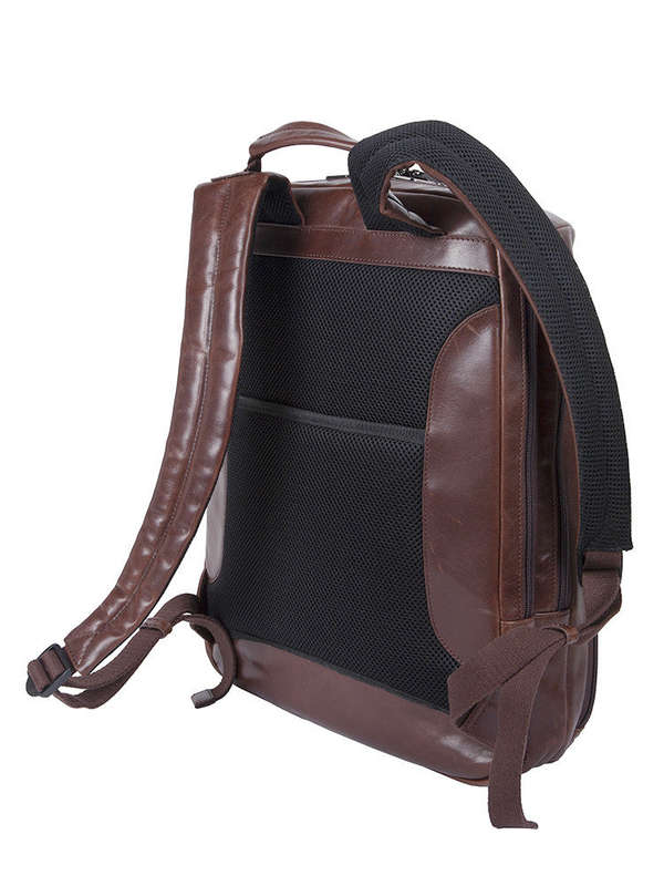 Cellini Infiniti Multipocket Leather Backpack Black