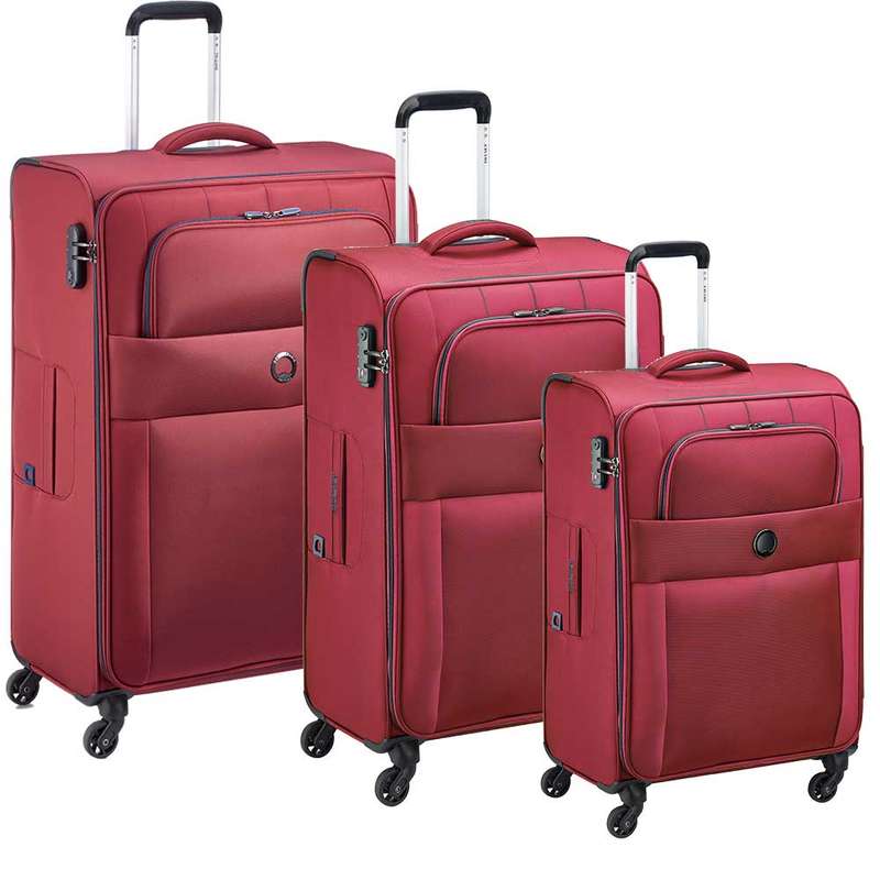 Delsey Cuzco 3 Piece Set Red