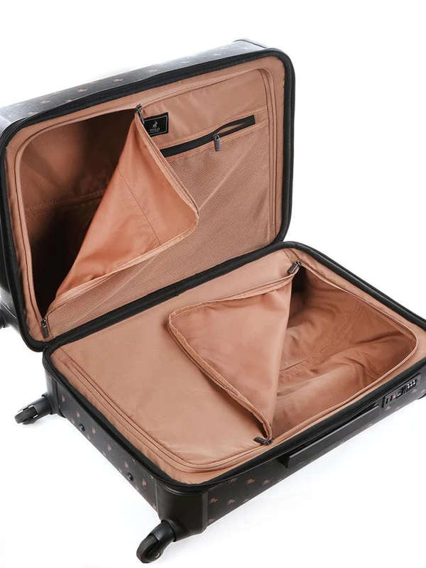Polo Double Pack 2 Piece Medium Luggage Set Black